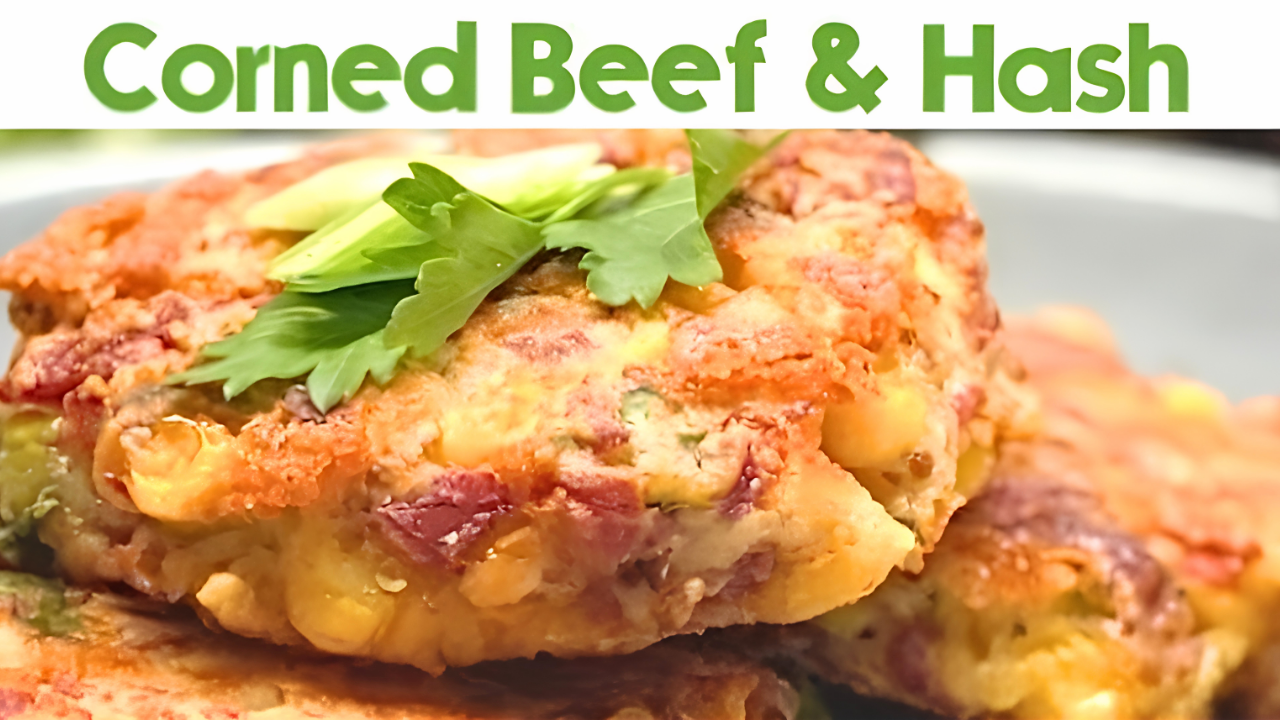 Homemade canned corned beef and hash patties