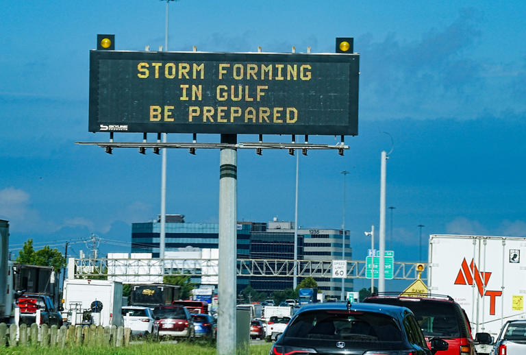 Tropical storm Edouard arrives on the Texas and Louisiana coasts after ...