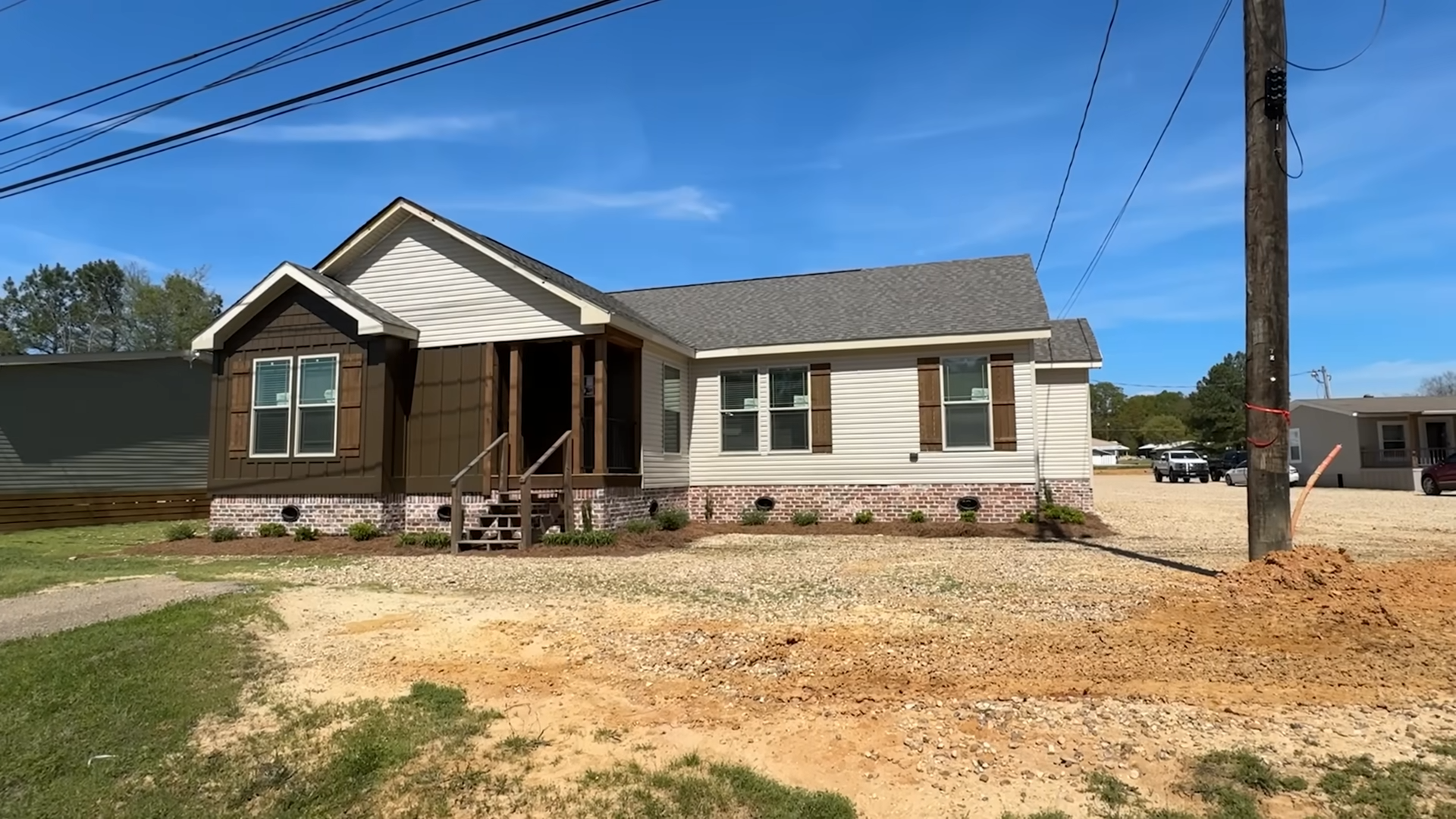 Inside the spacious Woodside modular home