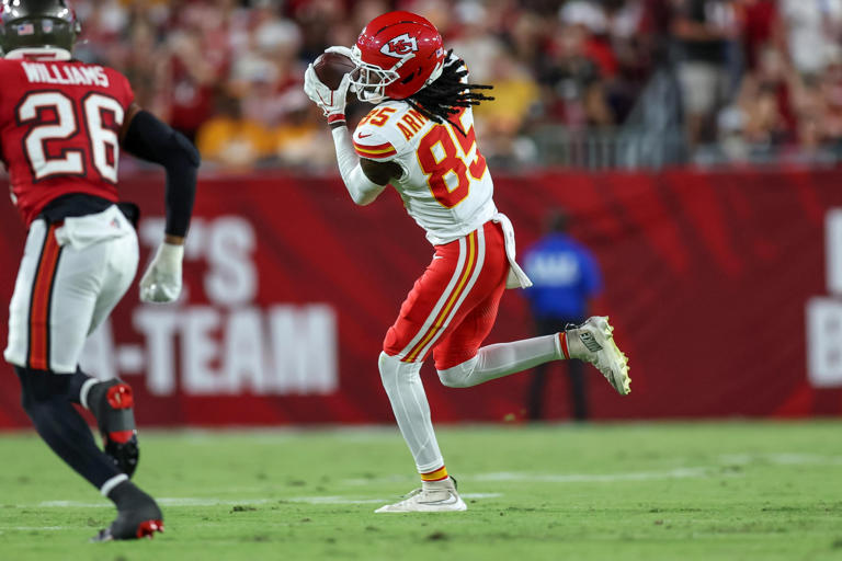 Chiefs sign WR Andrew Armstrong to the 53-man roster; will elevate RB ...