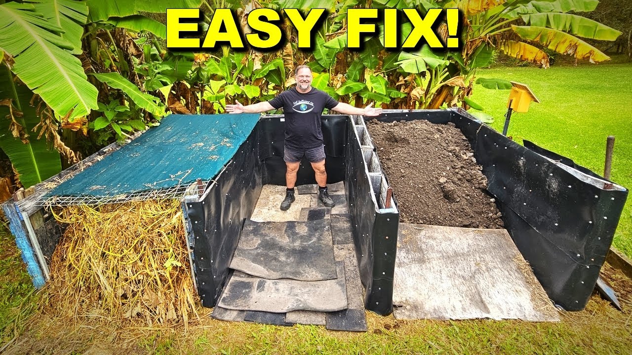 DIY compost bay upgrade: Transforming old pallets with recycled plastic!