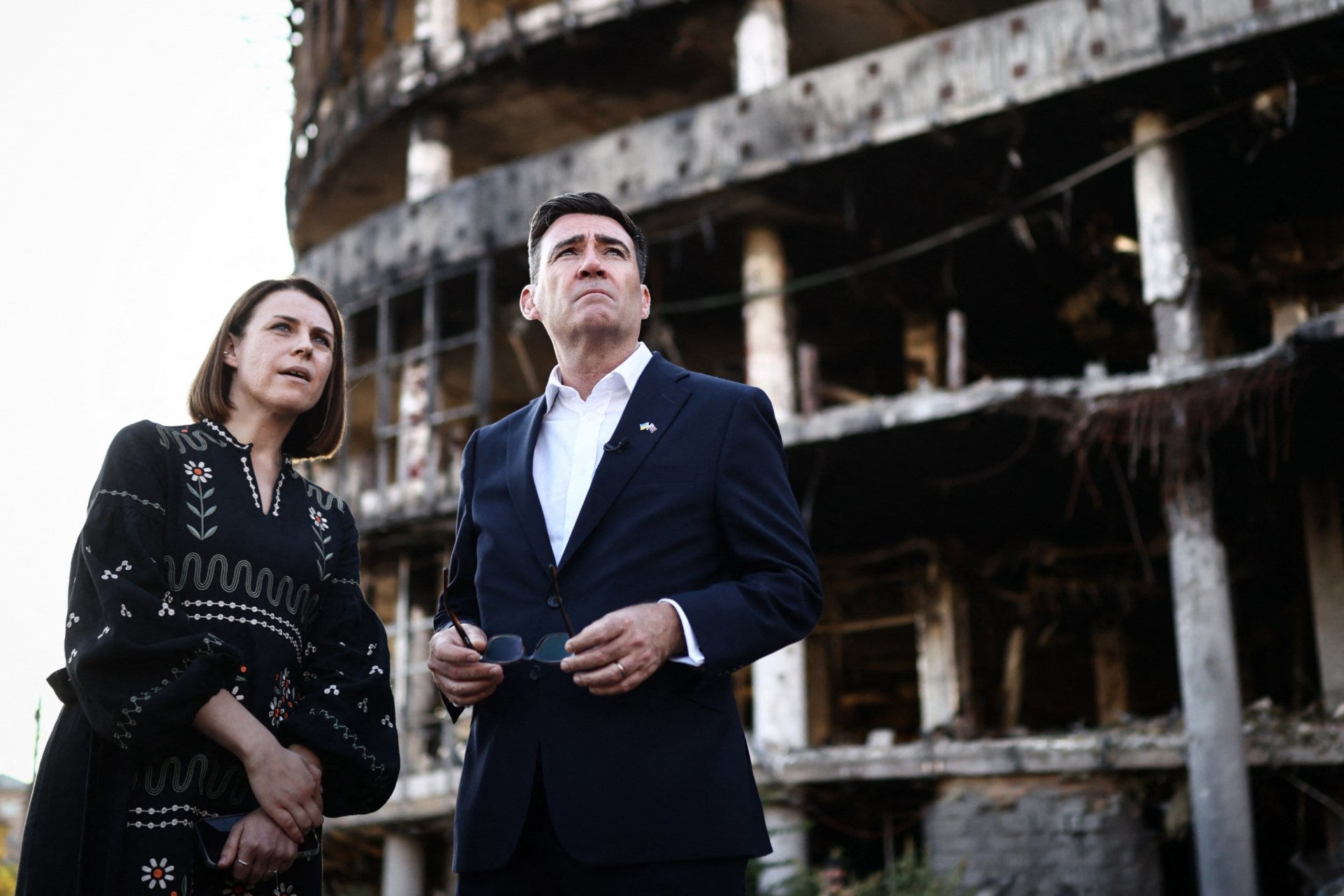 Andy Burnham has said the UK’s support of Ukraine wouldn’t go away with his predecessor, Keir Starmer (Picture: AFP)