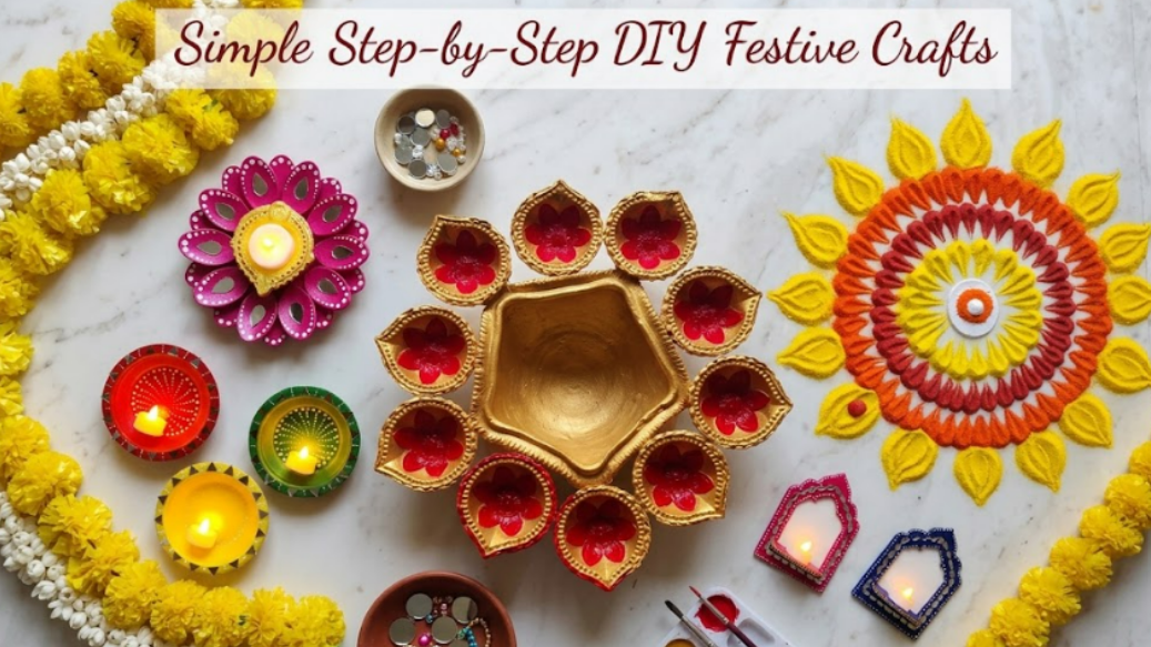 Simple step-by-step DIY festive crafts