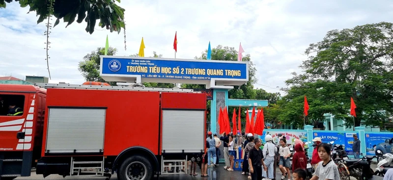 Cháy trường tiểu học ở Quảng Ngãi, phát hiện phó hiệu trưởng tử vong