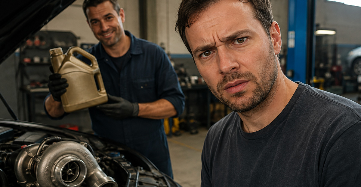 My mechanic says my turbo engine needs premium oil and shorter service ...