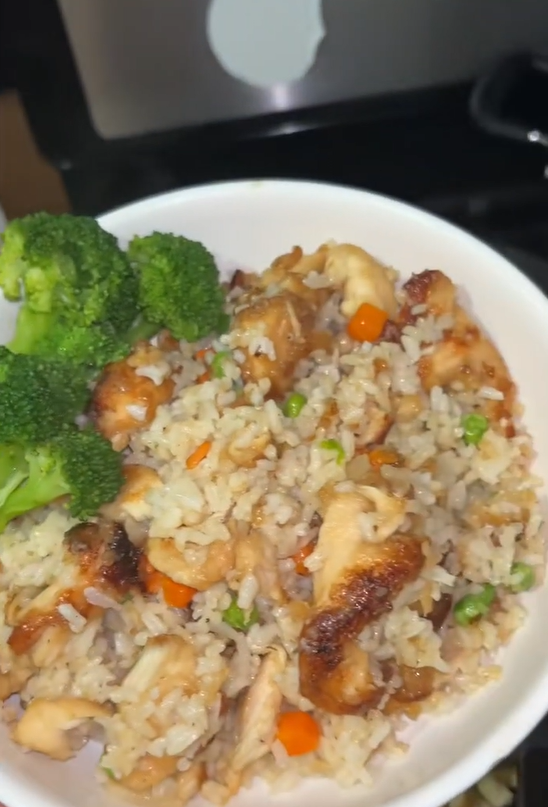Teriyaki chicken fried rice for an easy dinner