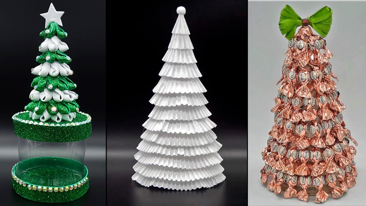 3 adorable mini Christmas trees you can craft as gifts