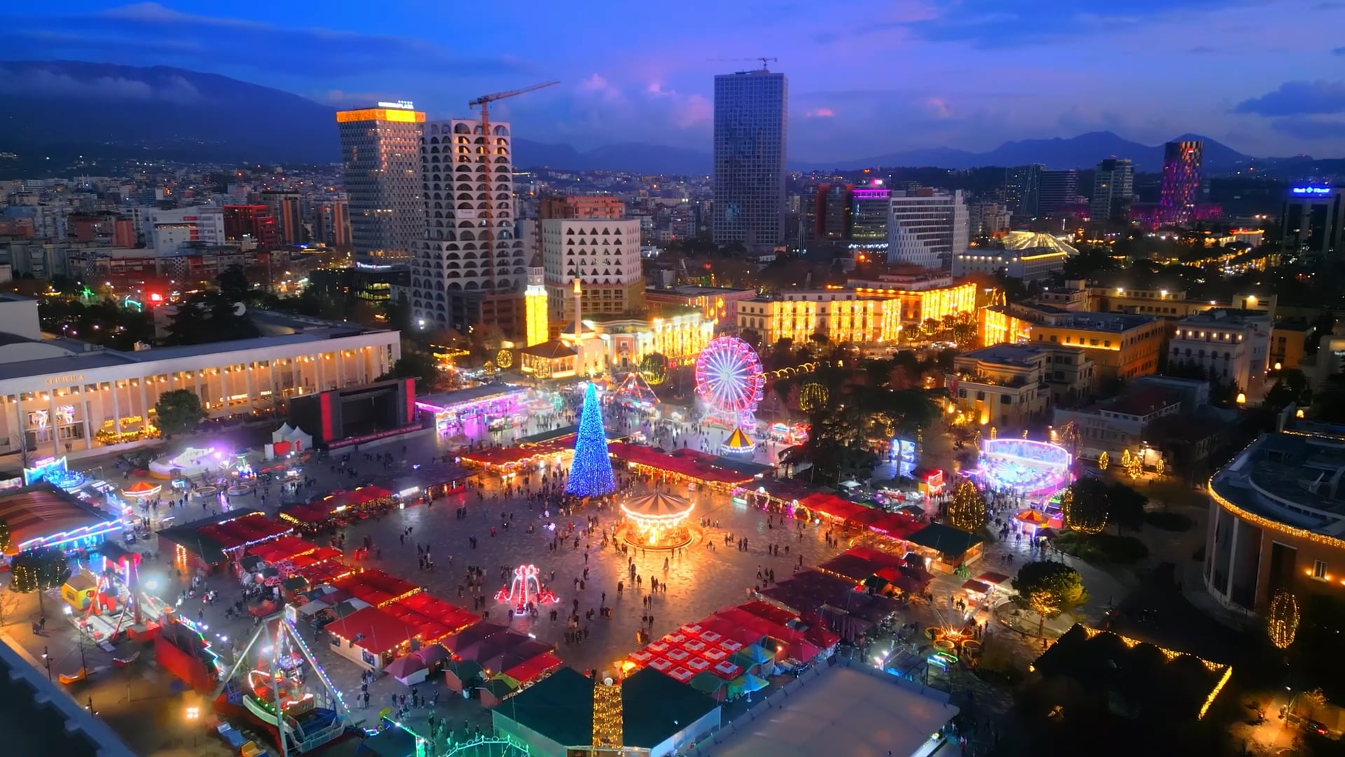 Europe's December markets look magical from above