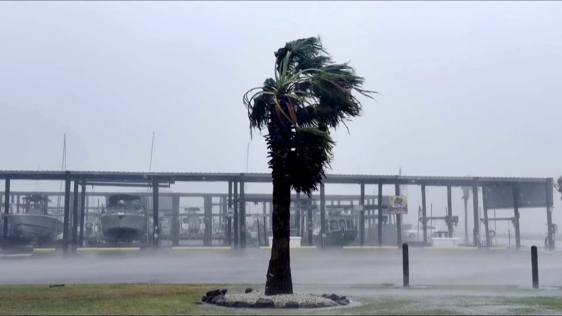 Tropical storm Edouard makes landfall in Texas