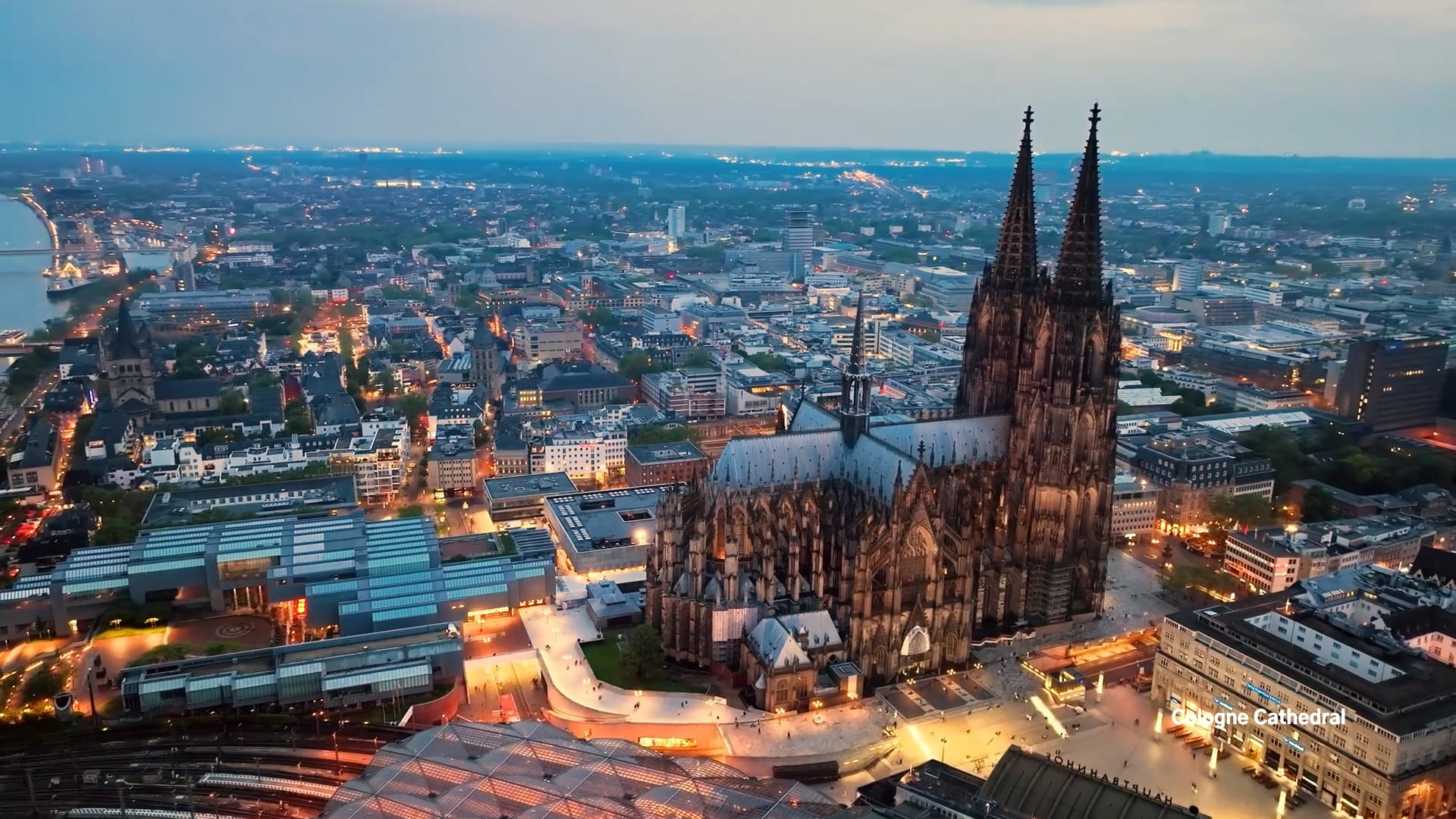 Europe's most magnificent Gothic cathedrals seen from above