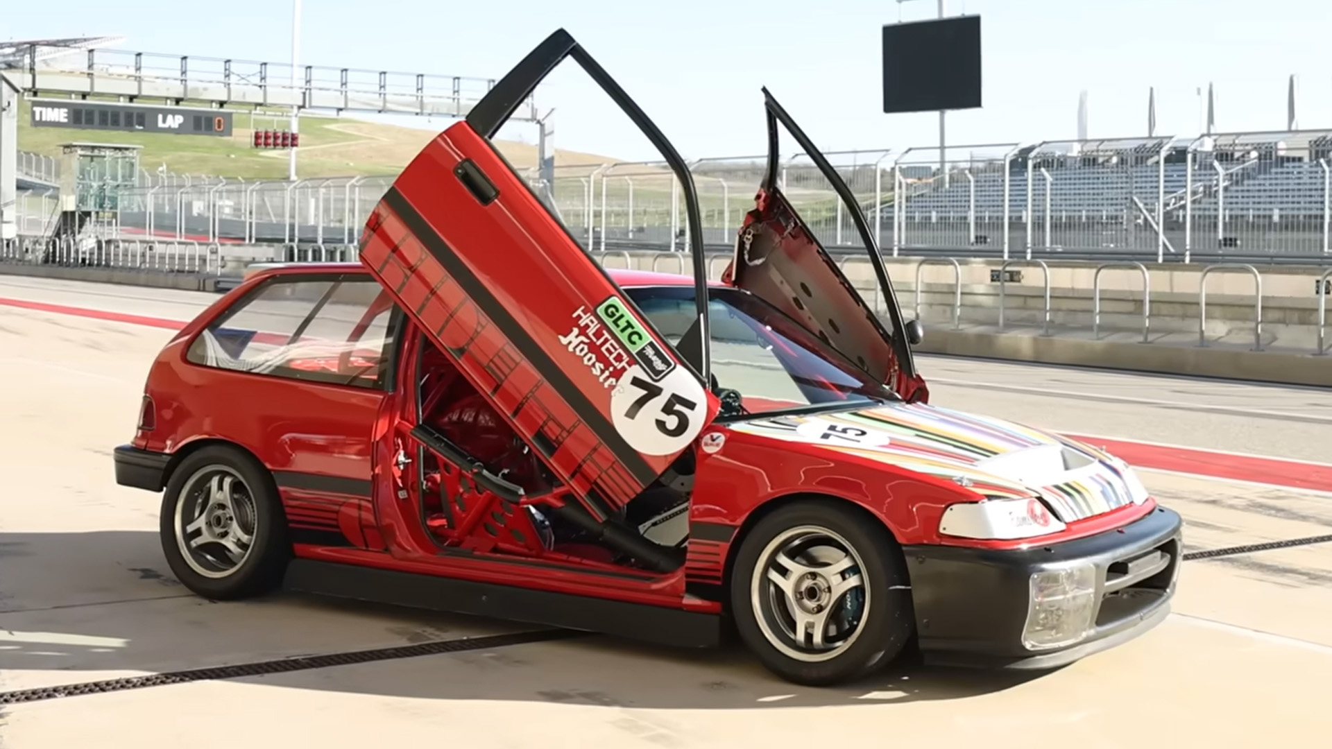Exploring unique custom modified Honda Civic track car build