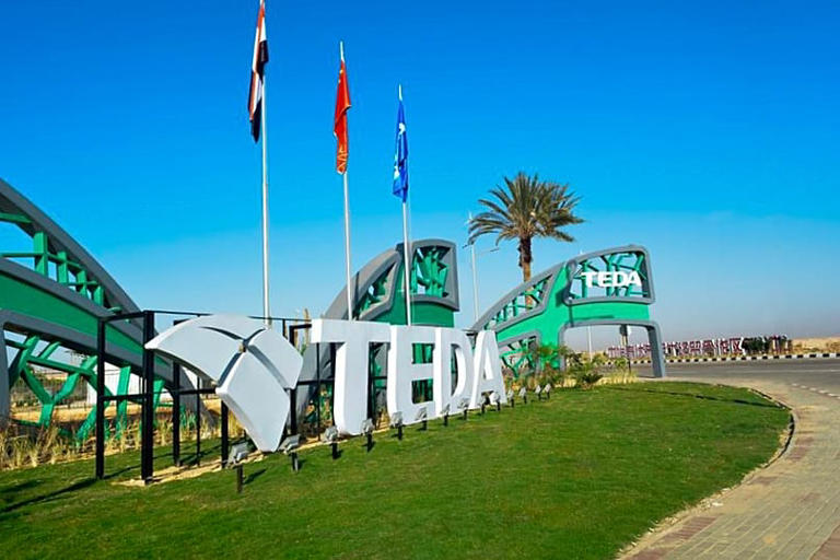 The China-Egypt TEDA industrial zone in Ain Sokhna has attracted more than 200 companies. TEDA Investment Holding/Handout via Xinhua