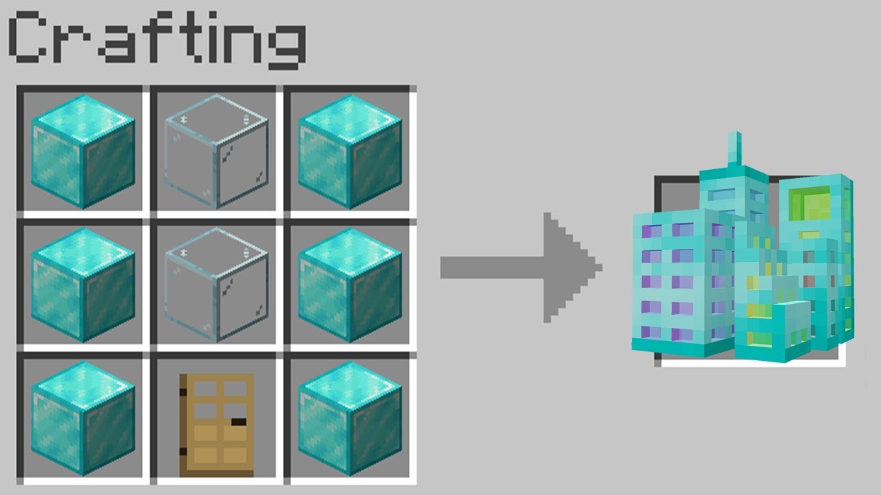 Minecraft but you can make a city from any block