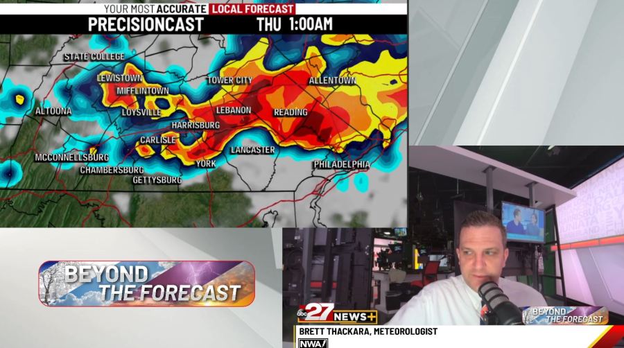 A lot of clouds, storms likely late today/tonight