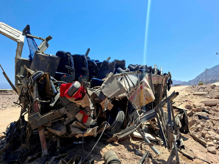 At least 22 dead after bus crash in Egypt’s Sinai Peninsula