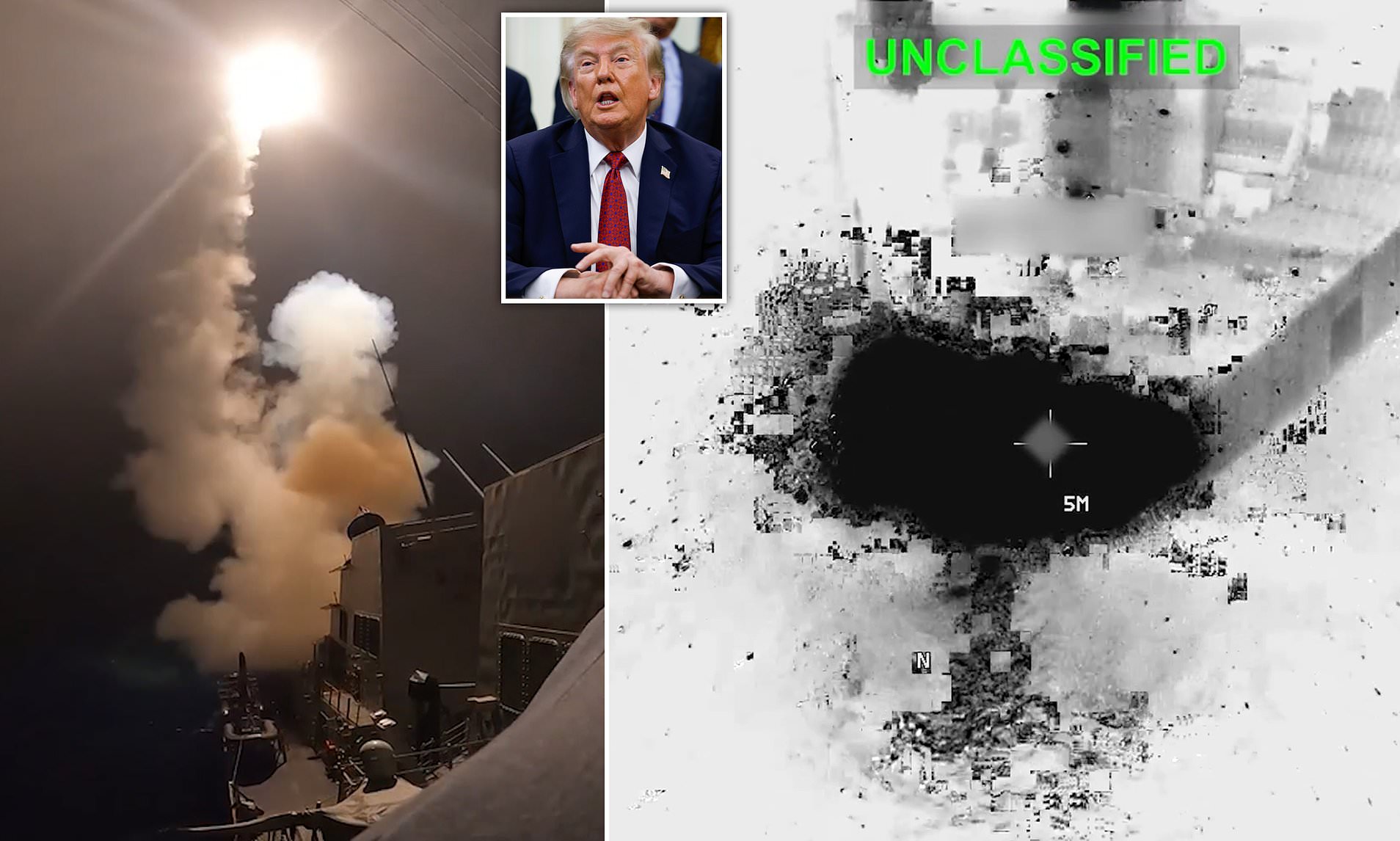 Dramatic new video shows US strikes raining down hell on 300-mile stretch of Iran's coast