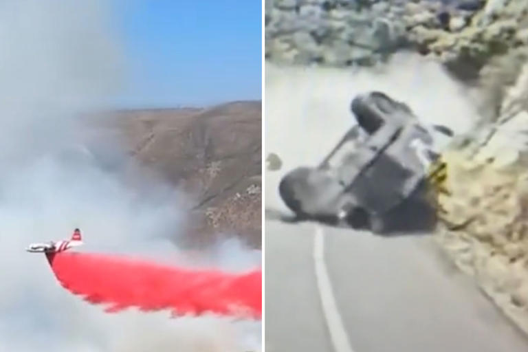 Colorado fire sparked by truck flipping near Yosemite as heart-stopping ...