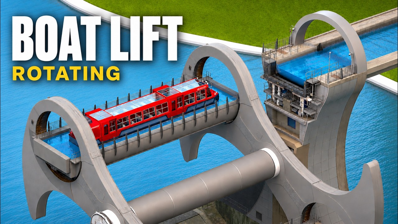 The clever engineering behind a boat-lifting wheel