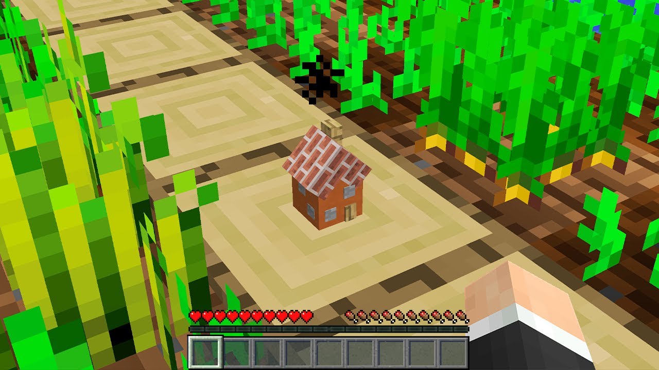 I found a microscopic house in my Minecraft world