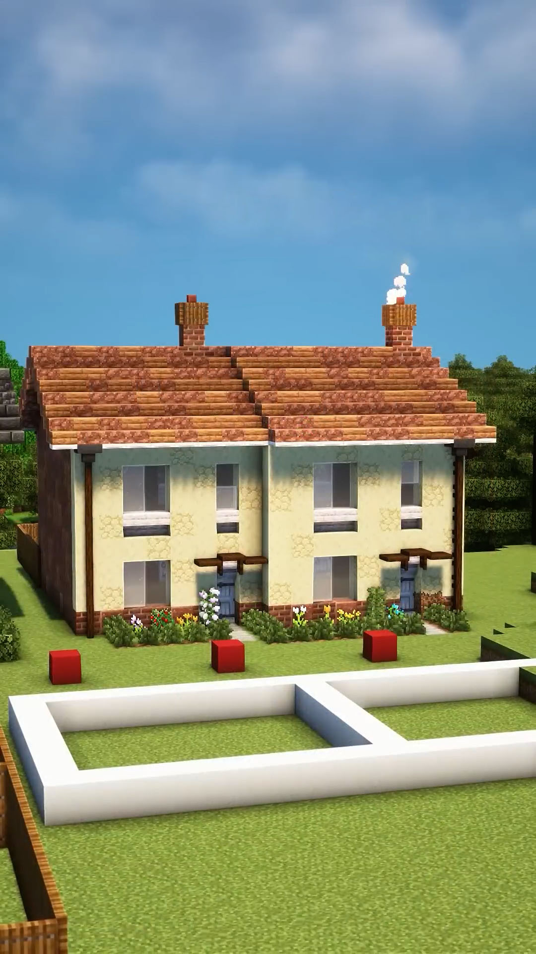 Transform empty fields into a realistic British new build community