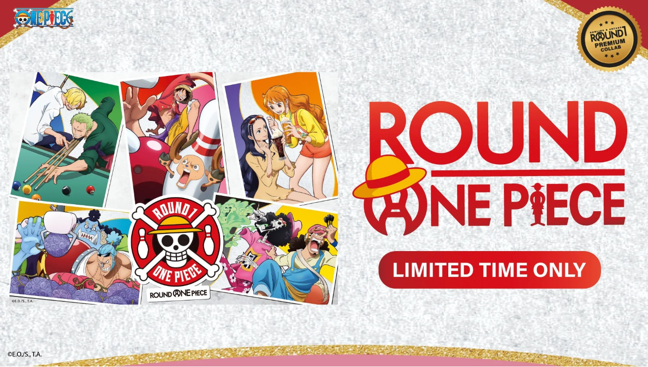 New One Piece merchandise launches at Round1 USA