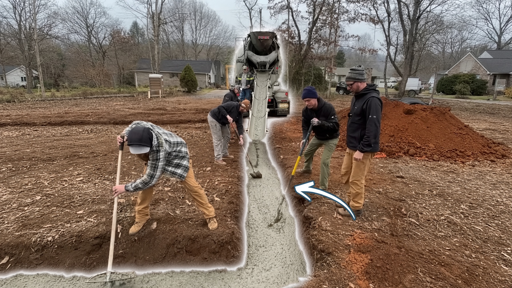 Laying the concrete foundation