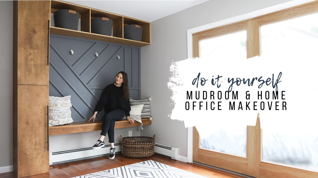 Inspiring mudroom redesign for my dad!