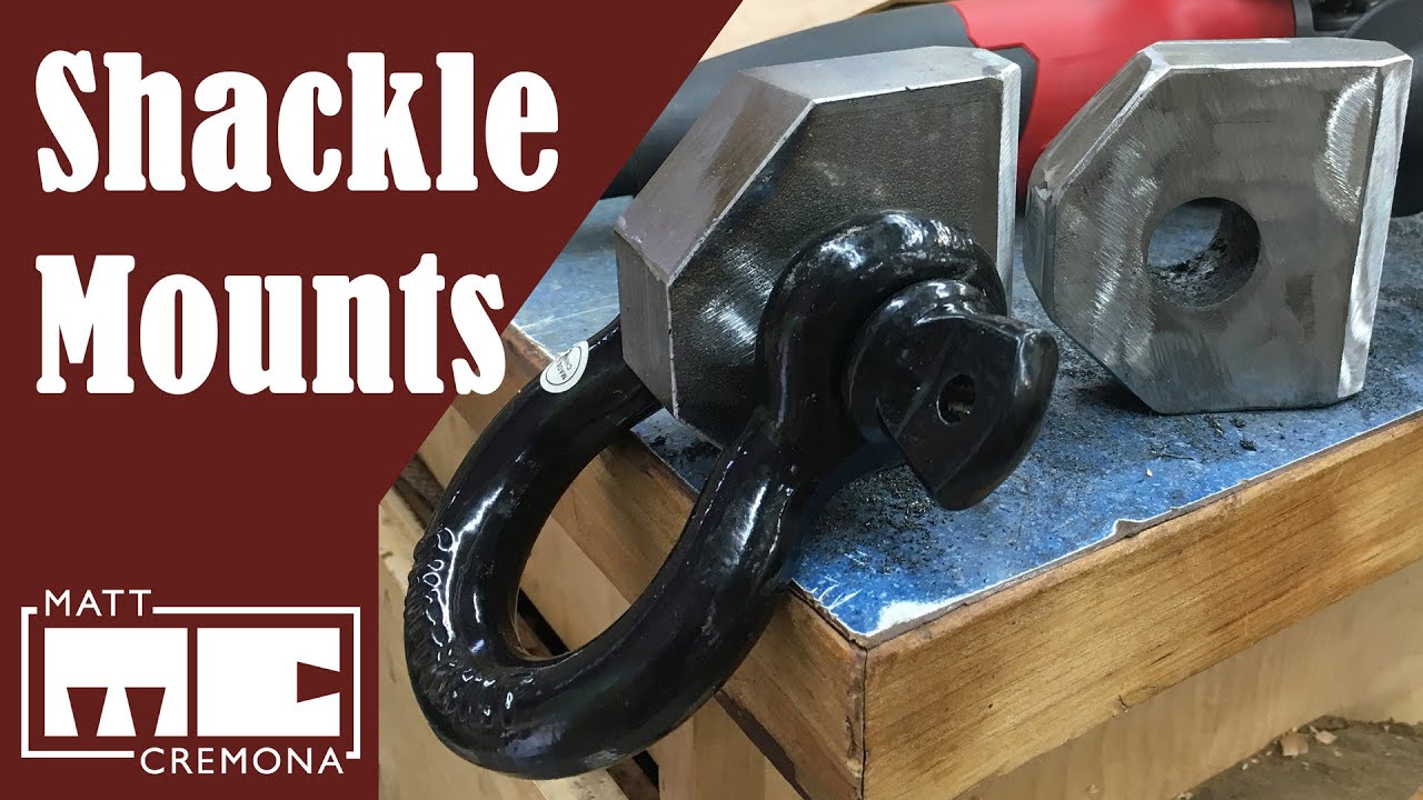 I made shackle mounts for my log trailer