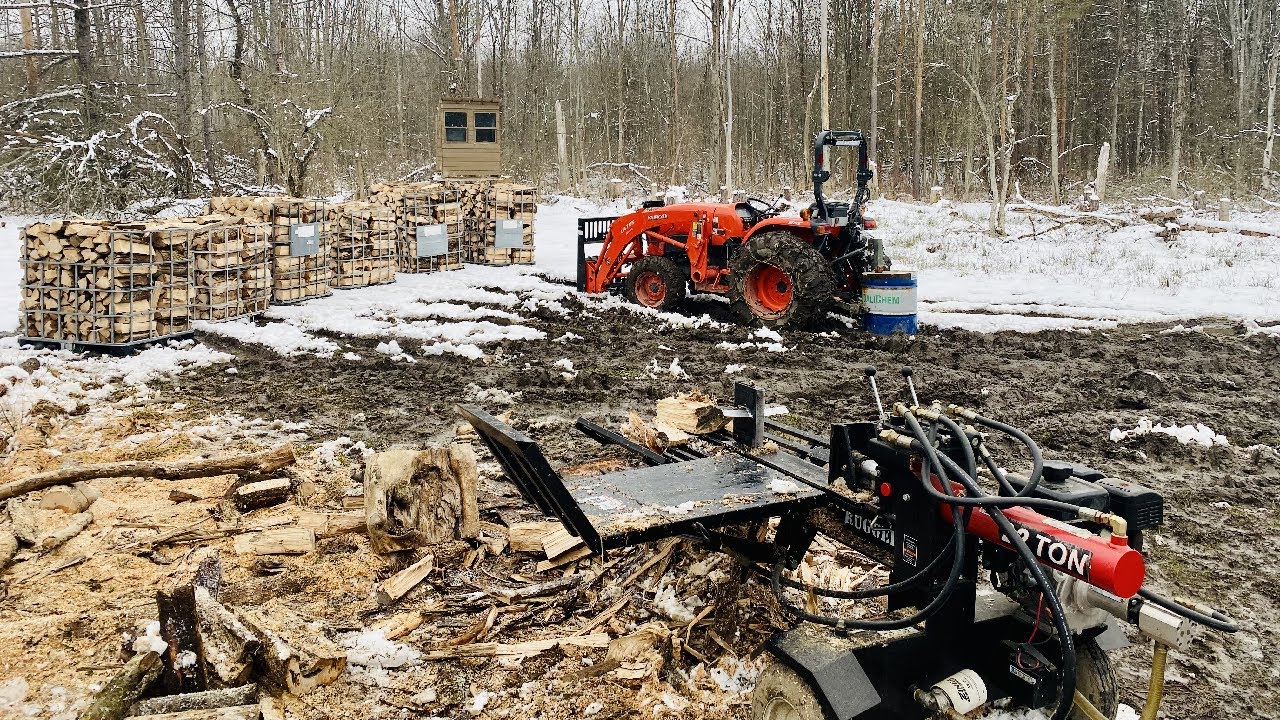 A simple one man firewood setup