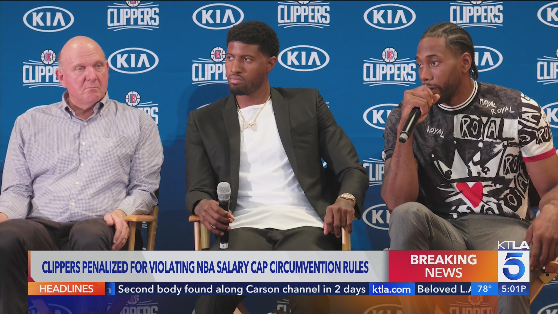 NBA suspends Clippers owner Ballmer; fines team, Kawhi Leonard in cap ...