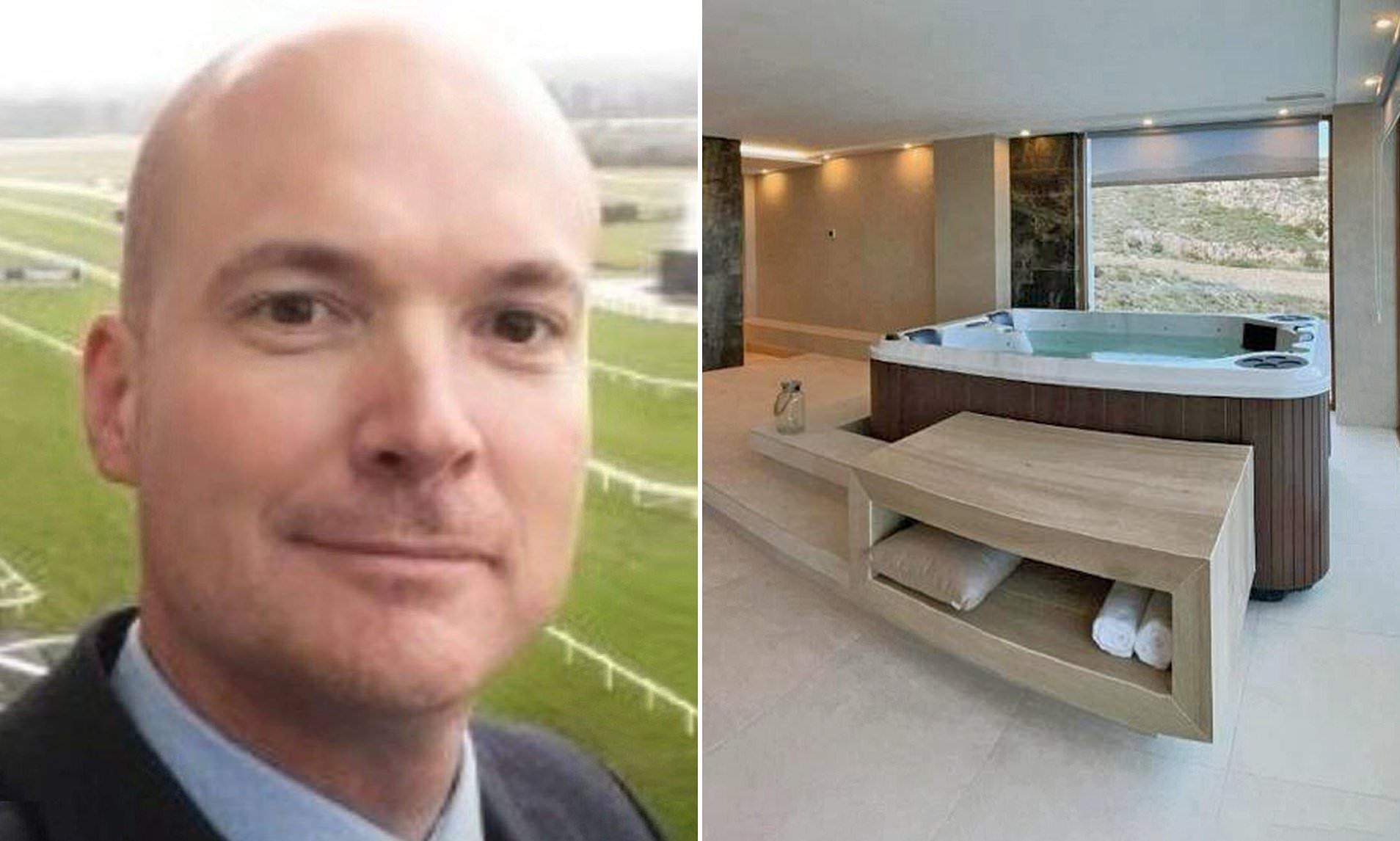 Pictured: Father and the hot tub he died in alongside his wife after suction pumps malfunctioned
