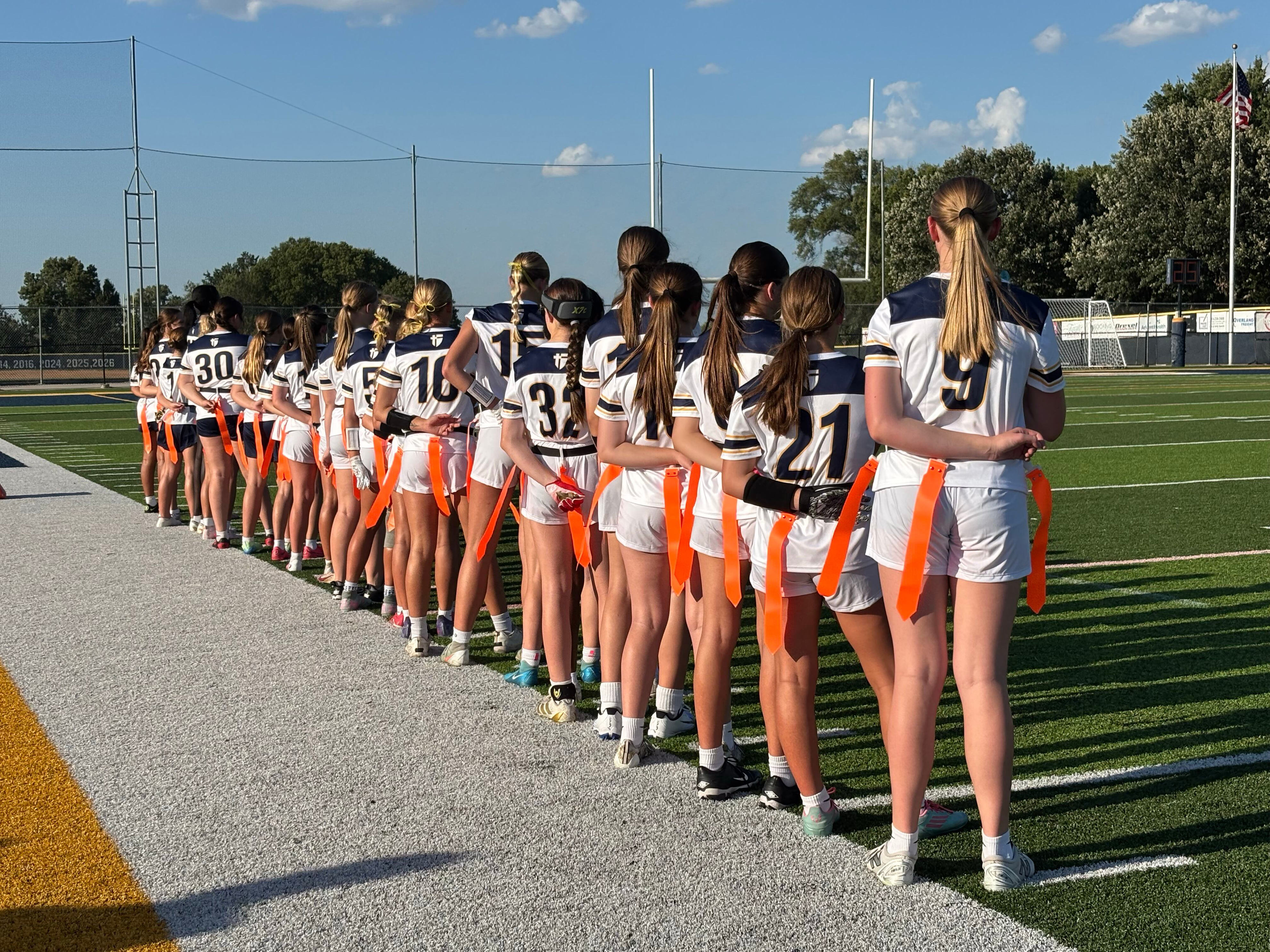 Making history: Girls flag football takes the field as official sport in Kansas