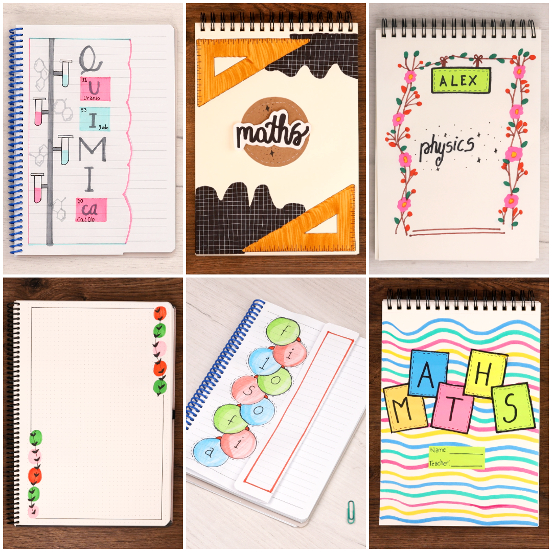 Personalize your notebooks with these designs! 📔 ️