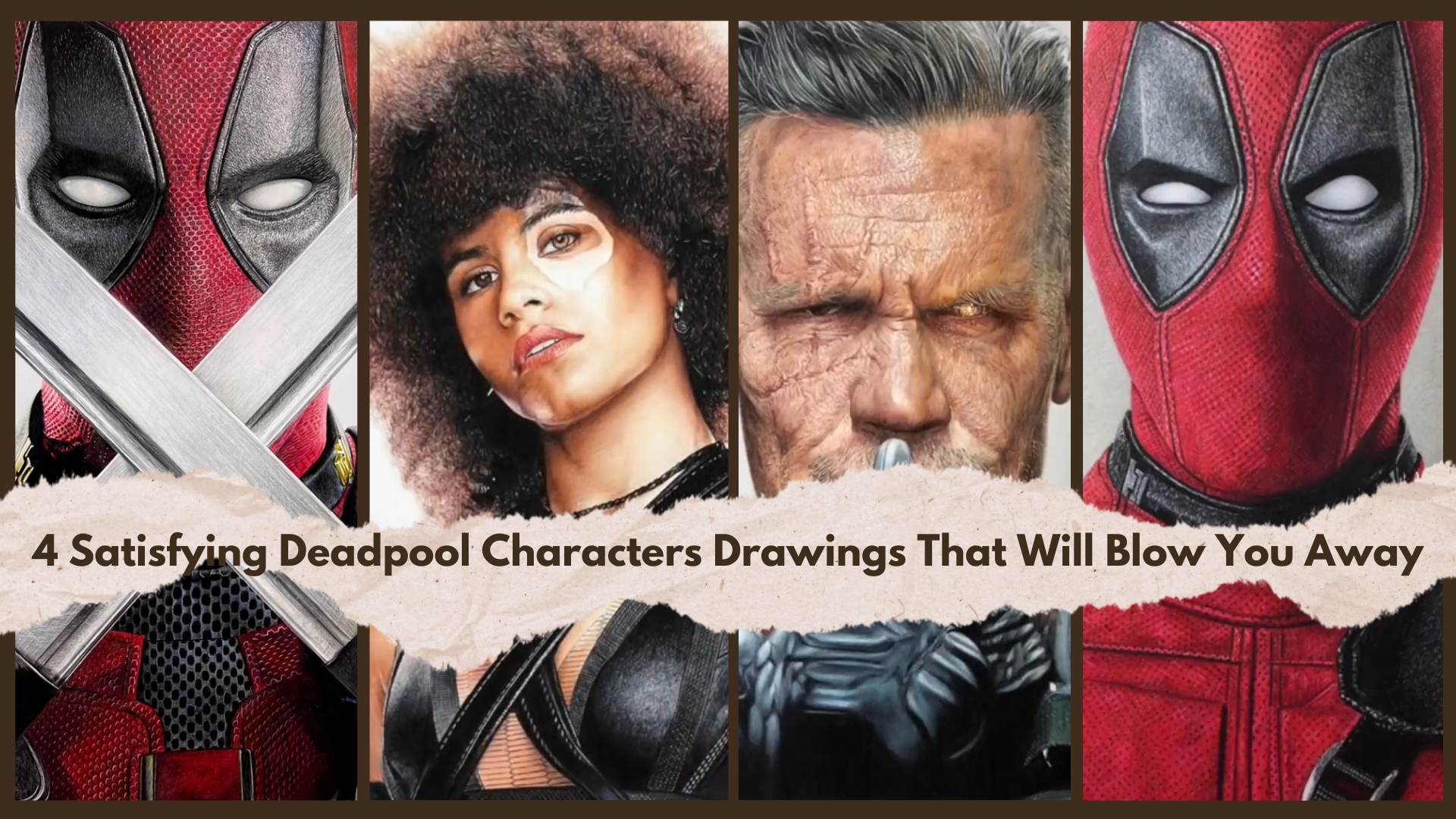4 satisfying Deadpool characters drawings that will blow you away