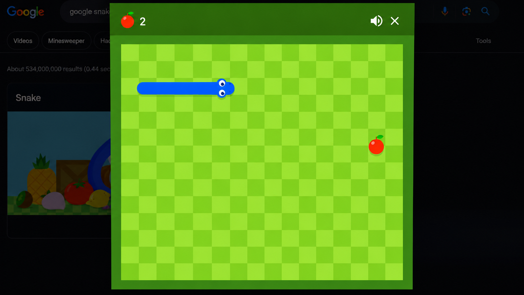 Chasing a high score in Google Snake