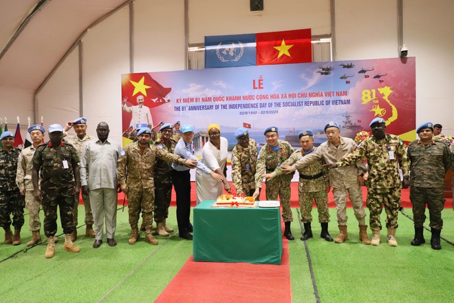 Từ Abyei, Bentiu, những người lính mũ nồi xanh Việt Nam hướng về Tết Độc lập
