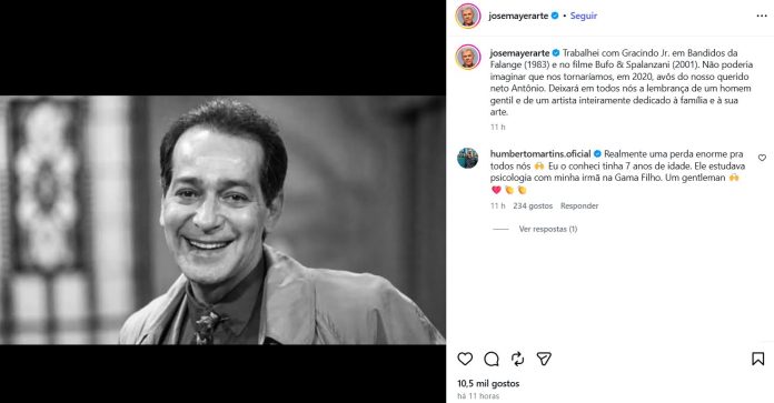 Post de Humberto (Reprodução: Instagram)
