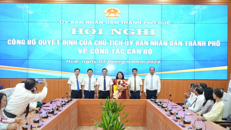 Công bố nhân sự lãnh đạo các sở ở Huế