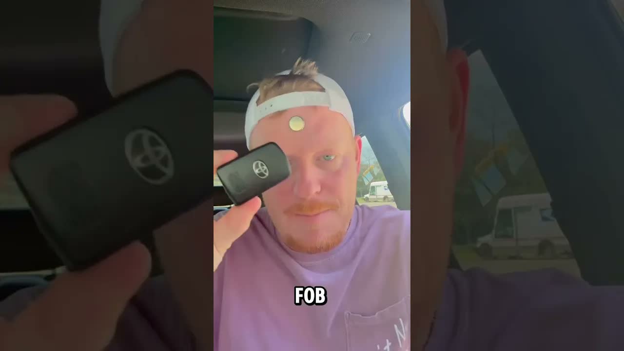 Dead key fob? He touched it to the start button - and the truck turned on