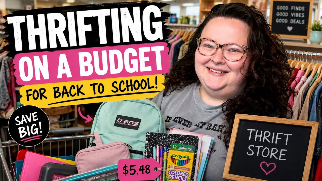 Back to school thrift haul – how much money can secondhand shopping save?