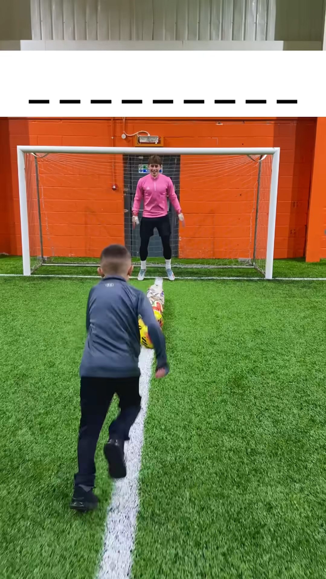 Guessing hidden prizes through fun football challenges