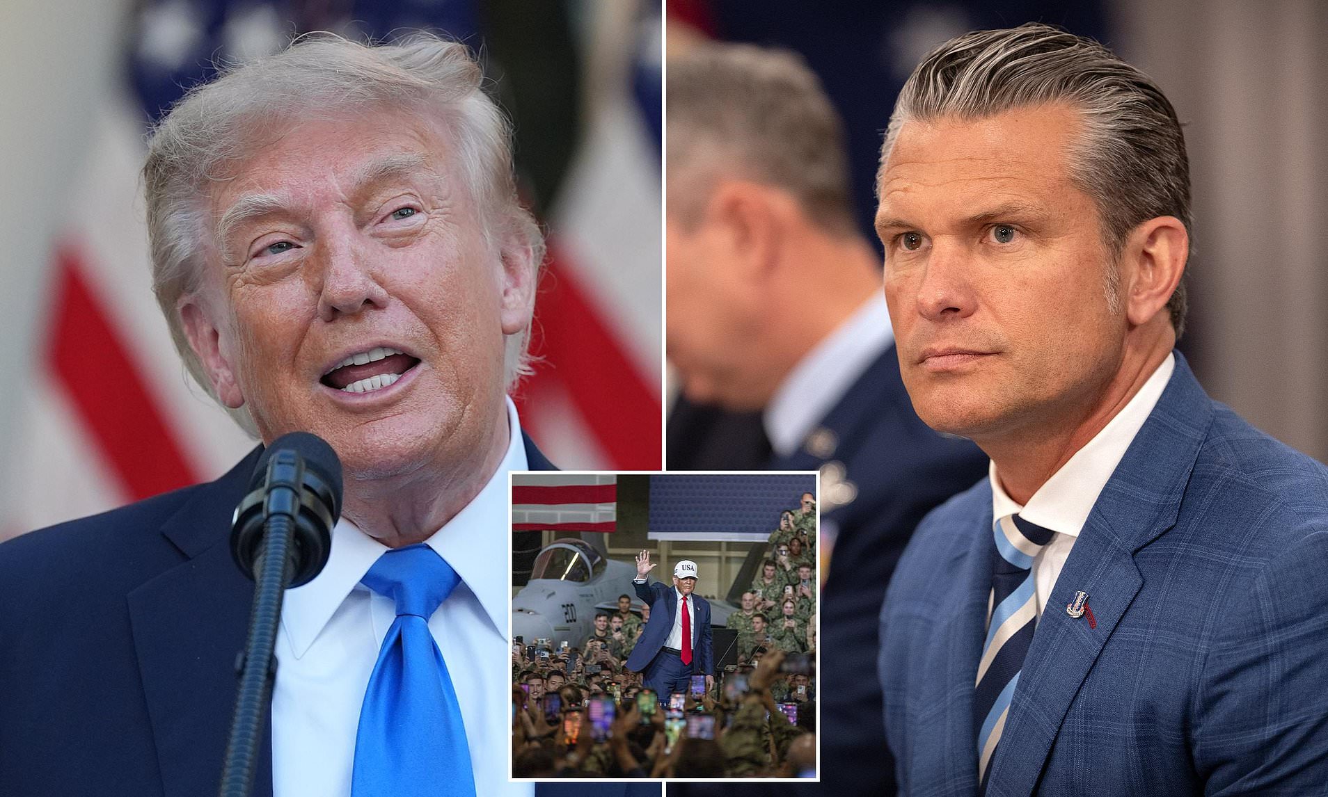 Trump says Pete Hegseth 'knocked the hell' out of Iran as Pentagon chief extends troop deployments