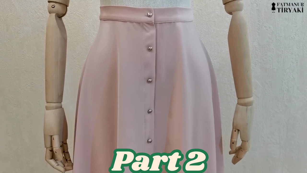 Easy DIY skirt sewing tutorials part 2