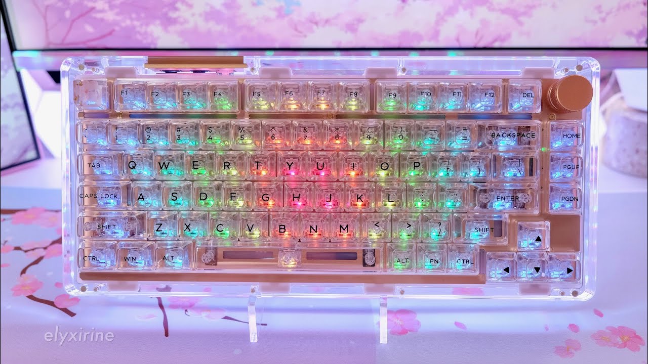 My first crystal clear mechanical keyboard build