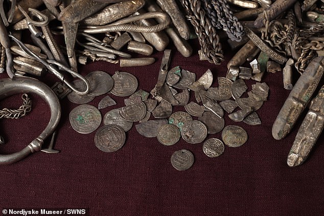 Homeowner finds Denmark's biggest ever haul of Viking silver - including a tiny Thor's hammer