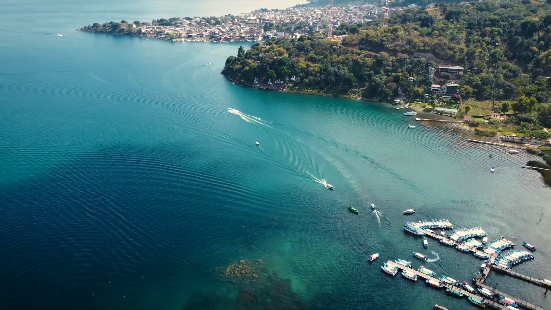Drone views of Guatemala City's skyline panorama - Worldwide