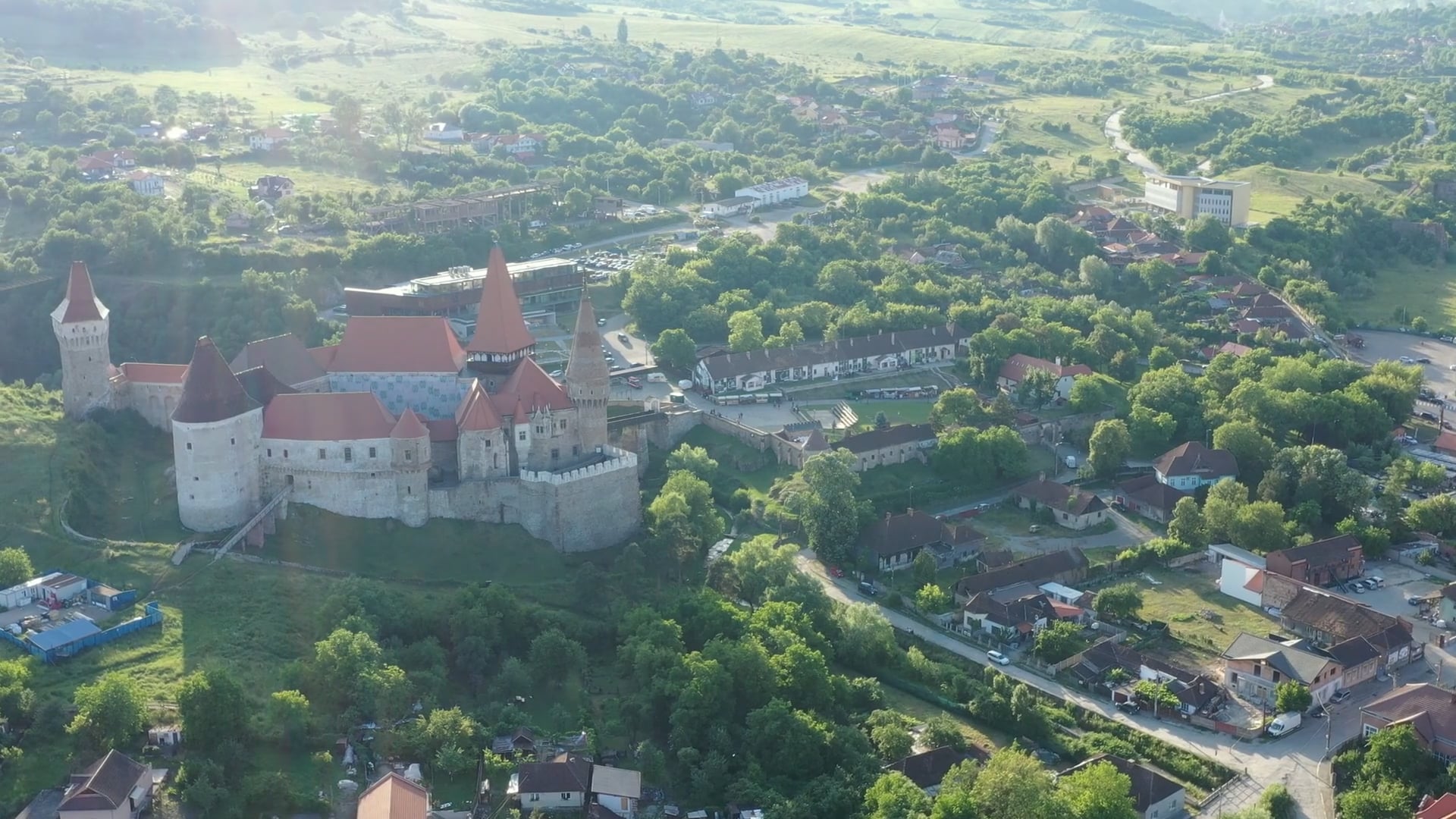 Corvin Castle, Romania: Drone tour in Transylvania
