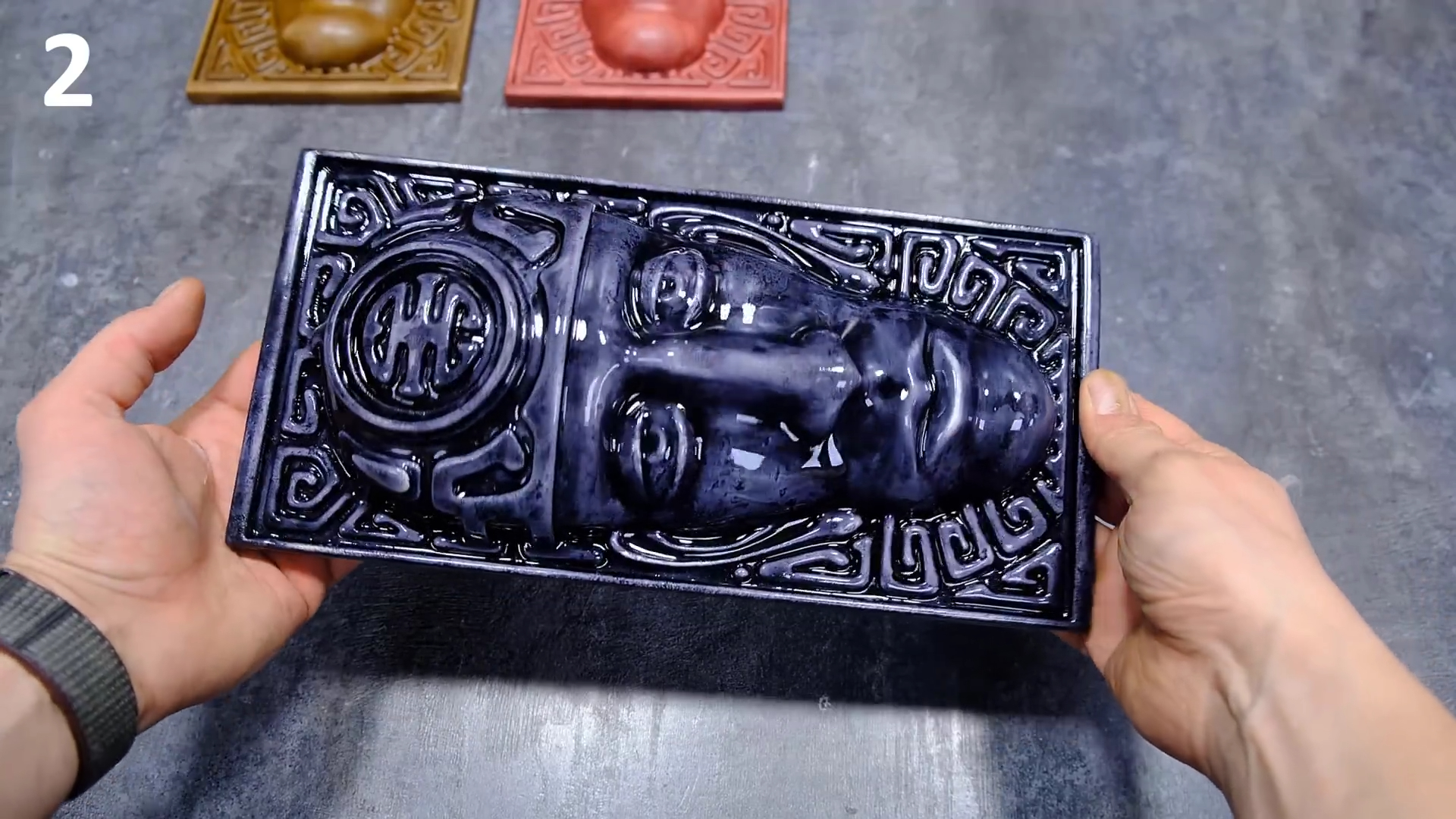 Creating a silicone mold using a real shell for unique crafts