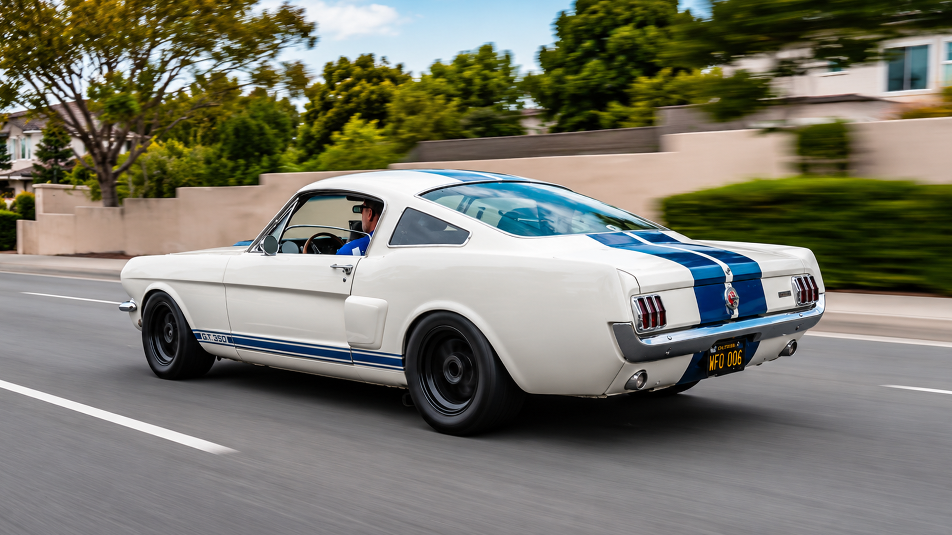 What is it like cruising Orange County with custom Mustangs?