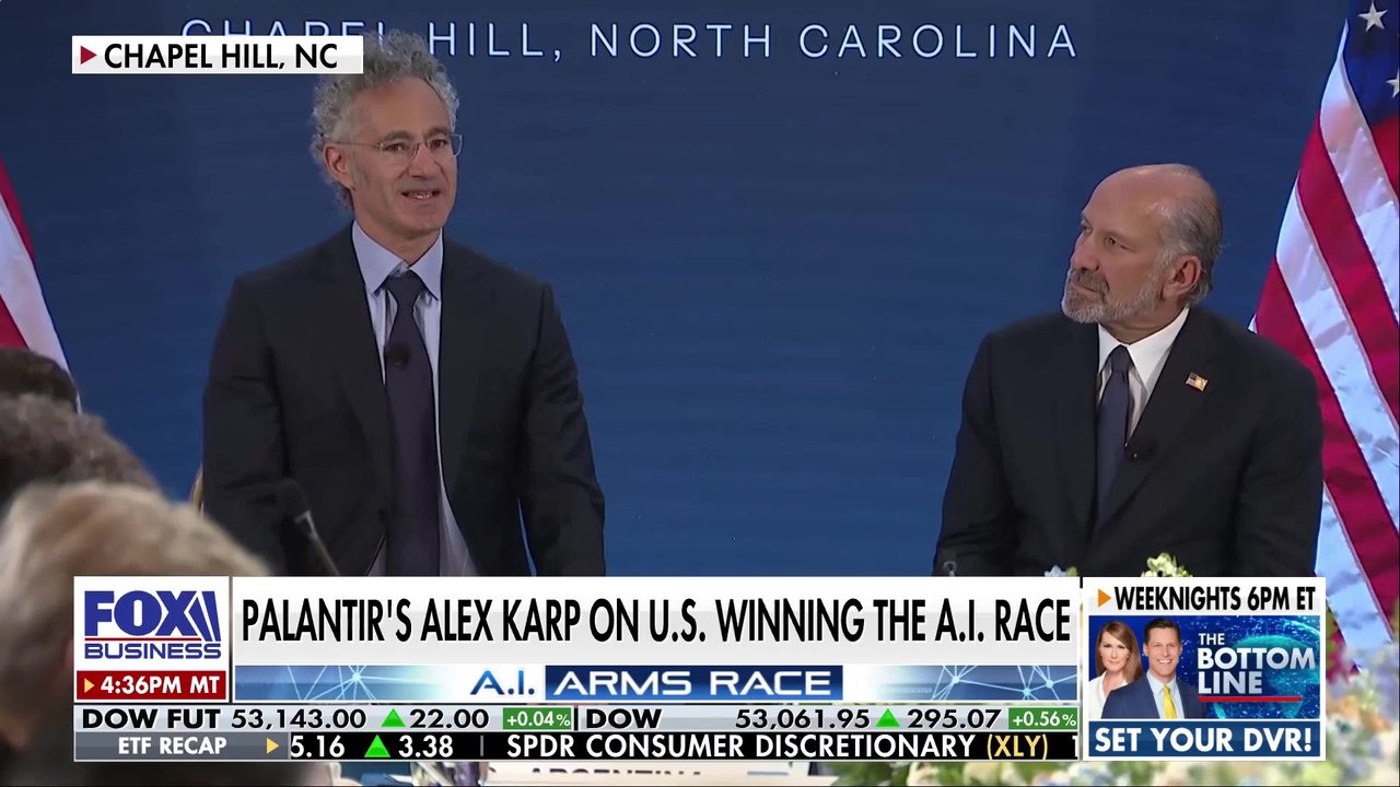Palantir's Alex Karp sheds light on the dangers of falling behind in ...